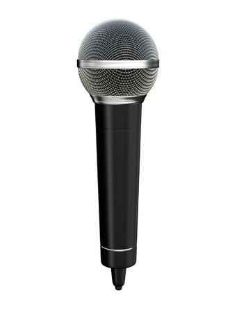 Microphone - isolated on white background の写真素材