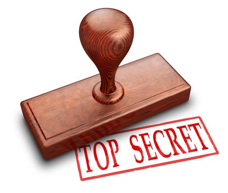 Top secret stampの写真素材
