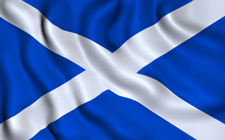 Flag of Scotland. Saint Andrew Crossの写真素材
