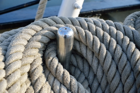 Rigging of an old sailing vessel