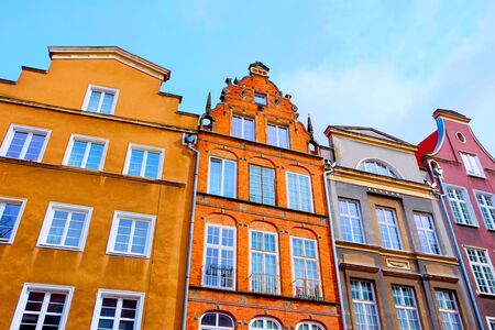 Colorful facade in Gdansk, Poland