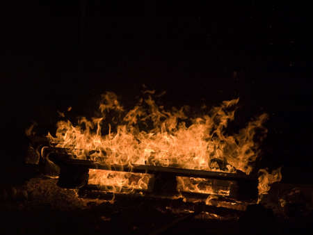 Night campfireの写真素材