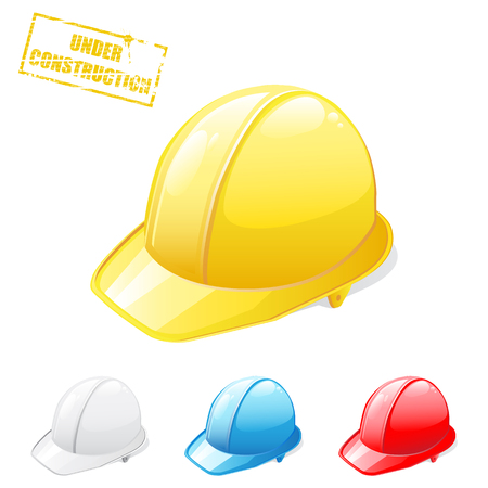 illustration of  safety helmets のイラスト素材