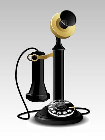 Vector vintage telephoneのイラスト素材