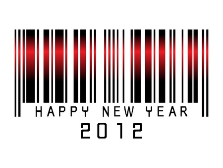 Barcode new year  2012のイラスト素材