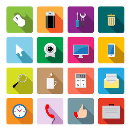 Office and business iconsのイラスト素材