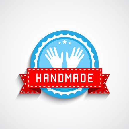 Hand Made Labelのイラスト素材