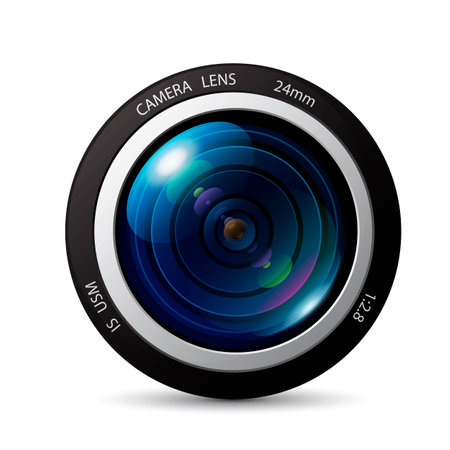 Camera lens vector iconのイラスト素材