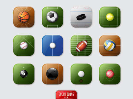 Sport Icons Setのイラスト素材