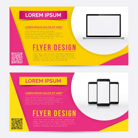 Flyer, Brochure & Booklet Template. Vector illustrationのイラスト素材