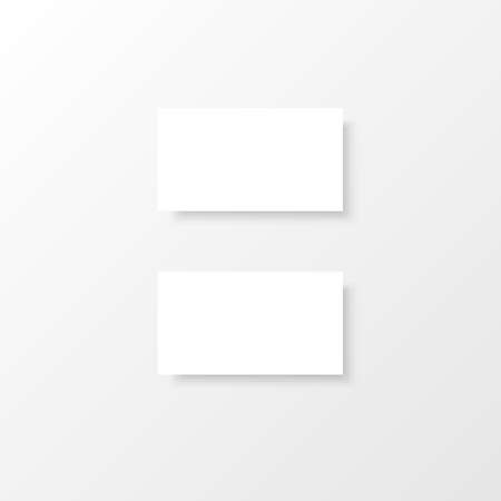 Two realistic vector business cards. Mock Up template.のイラスト素材