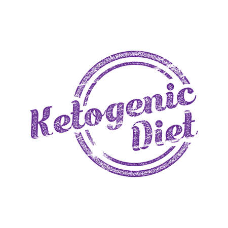 Ketogenic Diet Rubber Stampのイラスト素材