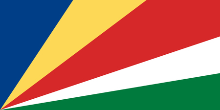 Flag in colors of Seychelles, vector imageのイラスト素材