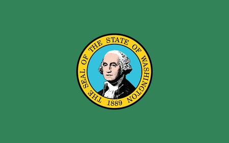 Flag of the USA State of Washington, vectorのイラスト素材