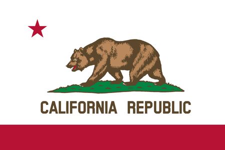 California State of America flag, vector imageのイラスト素材