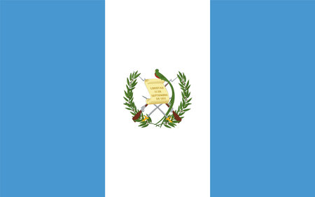 Guatemala flag In official colors and proportions, vectorのイラスト素材