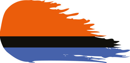 Chagos Islands comet flag fly, grunge brush vectorのイラスト素材