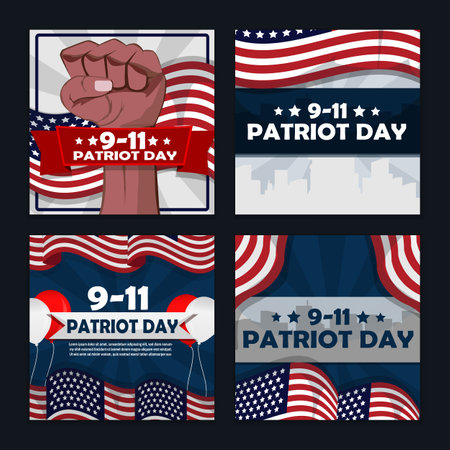 9.11 Patriot Day Festivity Social Media Post Template