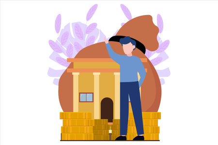 Finance Flat Designのイラスト素材