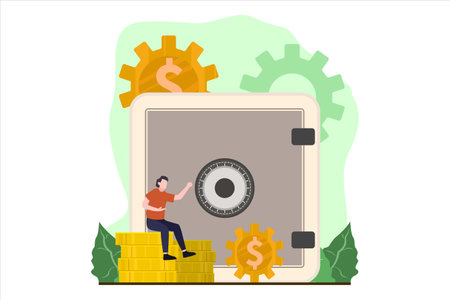 Finance Flat Designのイラスト素材