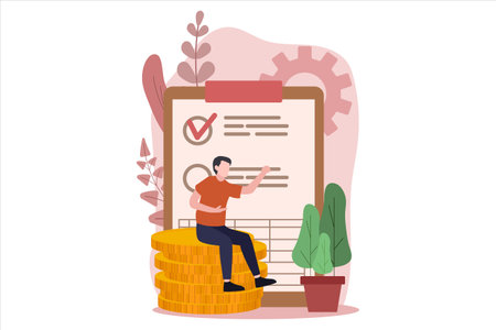 Finance Flat Designのイラスト素材