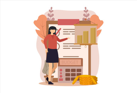 Finance Flat Designのイラスト素材