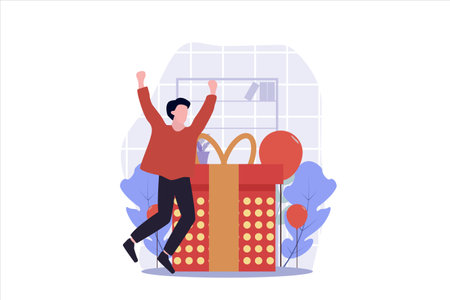 Birthday Flat Designのイラスト素材