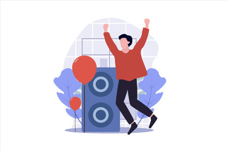 Birthday Flat Designのイラスト素材