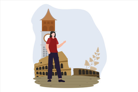 Travel Flat Designのイラスト素材