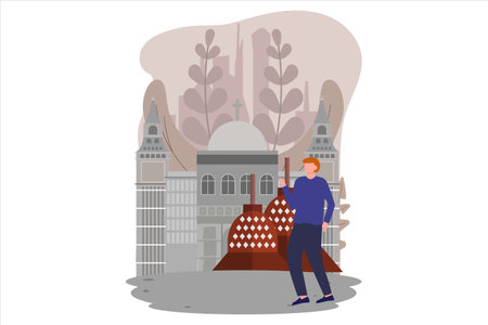 Travel Flat Designのイラスト素材