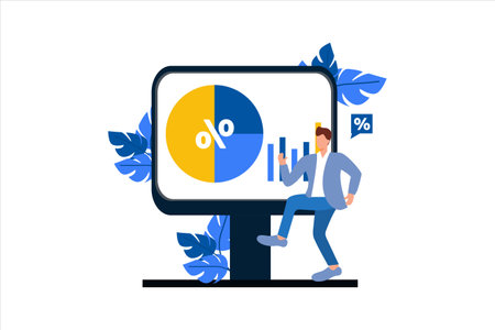 Marketing Flat Designのイラスト素材