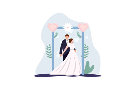 Wedding Flat Designのイラスト素材