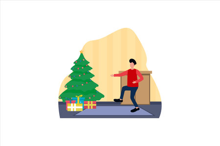 Christmas Flat Designのイラスト素材