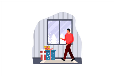 Christmas Flat Designのイラスト素材