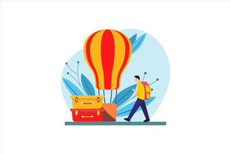 Travel Flat Designのイラスト素材