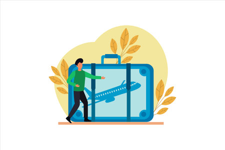 Travel Flat Designのイラスト素材