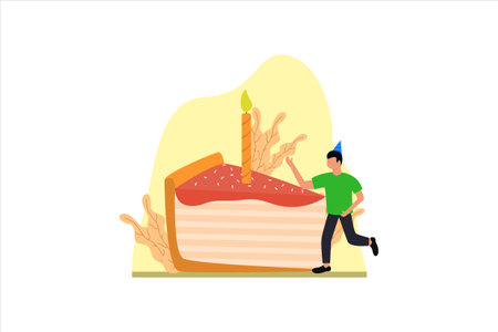 Birthday Flat Designのイラスト素材