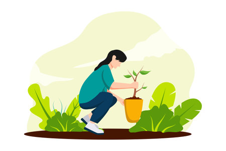 Earth Day Flat Design Illustrationのイラスト素材