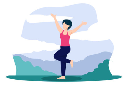 Happy Weekend Flat Designのイラスト素材