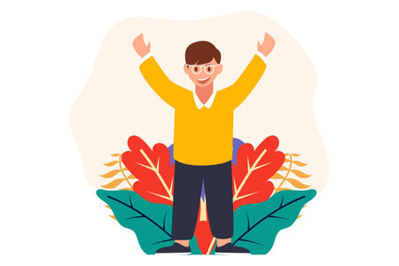 Childrens Day Flat Designのイラスト素材