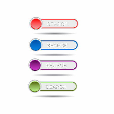 Set of website buttonsのイラスト素材