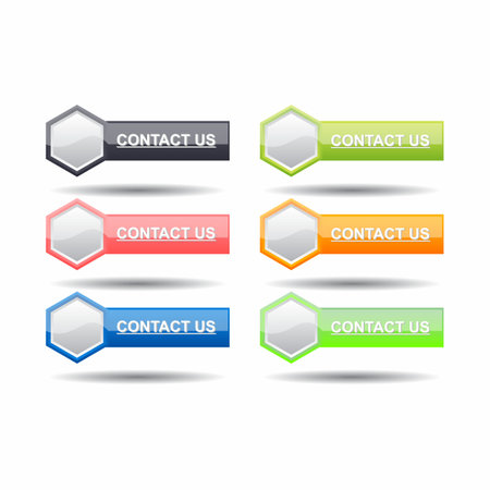 Set of website buttonsのイラスト素材