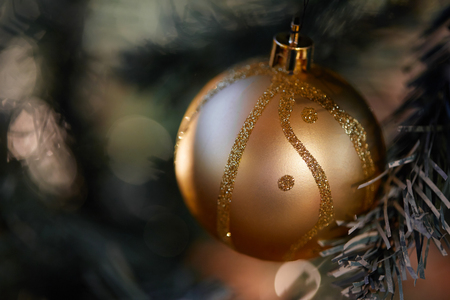 Santa Claus gives presents at the celebration Christmasの写真素材