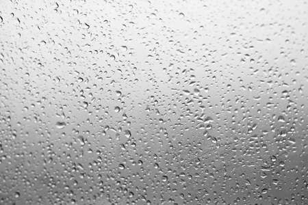 water drops on glassの写真素材