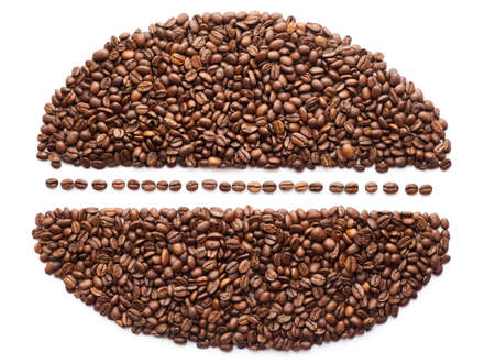 Coffee Bean isolated on white background 