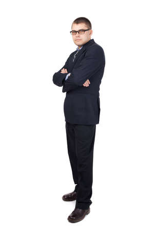 young businessman isolated on white background の写真素材