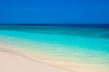 Beautiful beach and tropical turquoise seaの写真素材