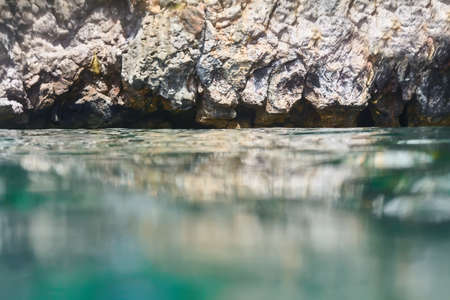rock in the tropical sea. natureの写真素材