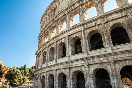 View of Coliseum in Rome, Italyの写真素材