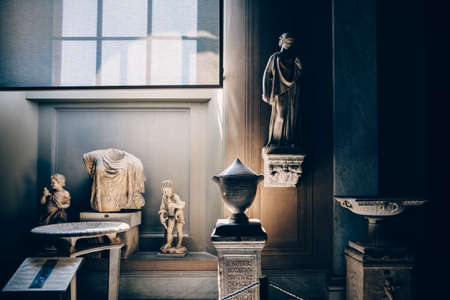 VATICAN, ROME, ITALY - JUNE 4, 2016: marble statue in one of the exhibition rooms in Vatican Museumのeditorial素材